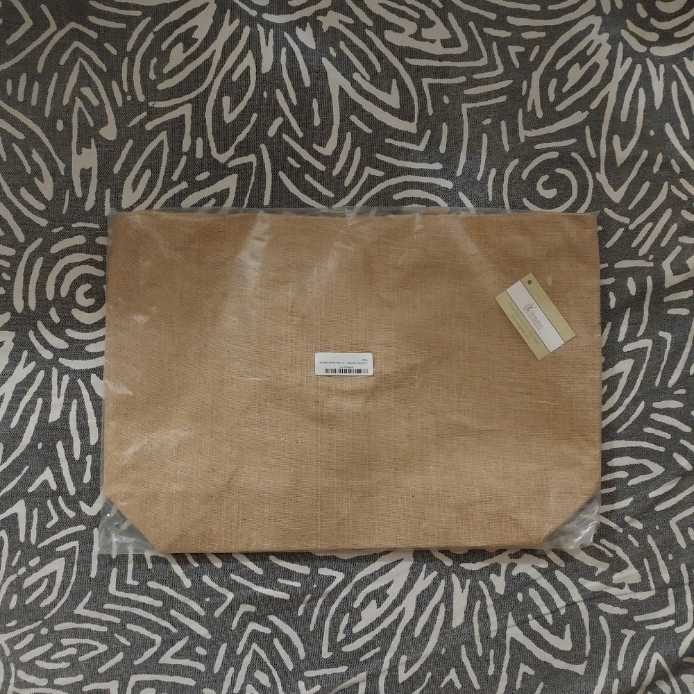 Classic Burlap Beach Tote
